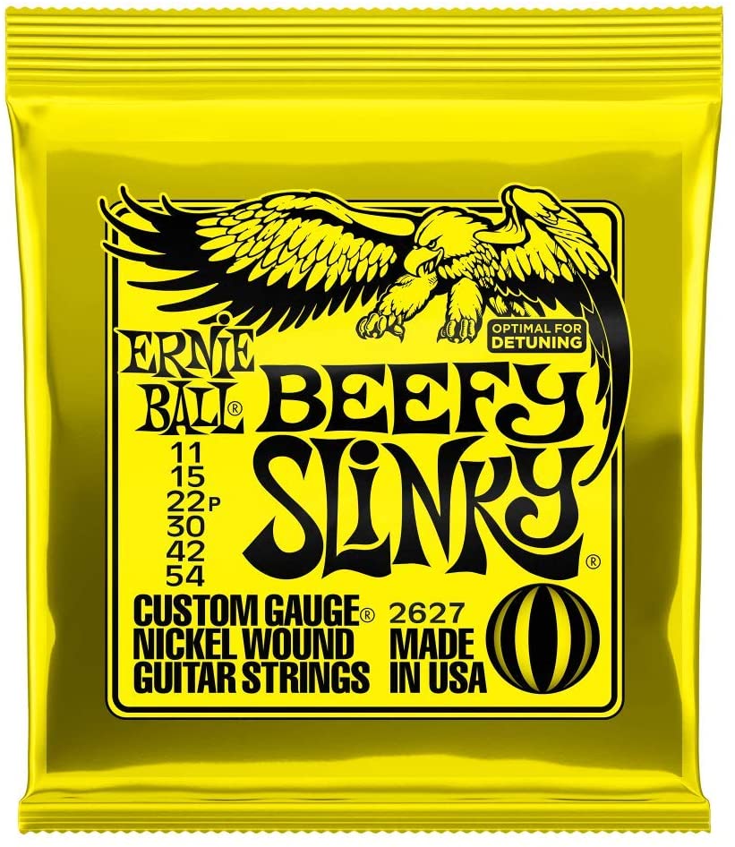 Ernie Ball Beefy Slinky Nickel Wound Electric Guitar Strings 11 54