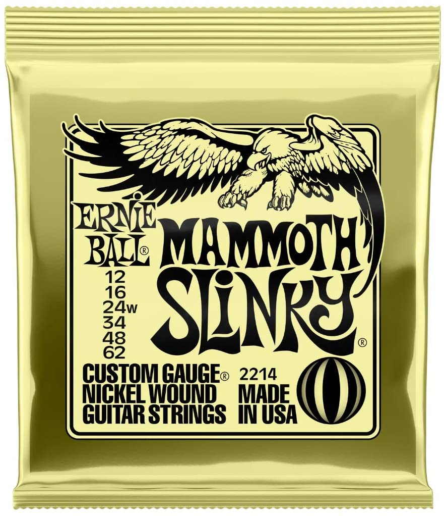 Ernie Ball Mammoth Slinky Nickel Wound Electric Guitar Strings 12 62