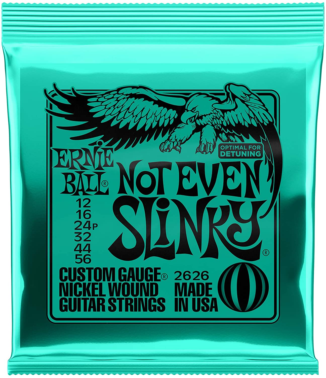 Ernie Ball Not Even Slinky Nickel Wound Electric Guitar Strings 12 5