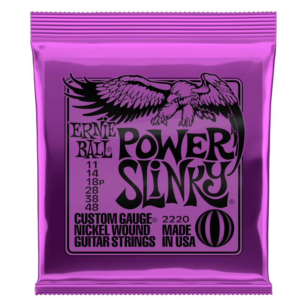 Ernie Ball Power Slinky Nickel Wound Electric Guitar Strings 11 48