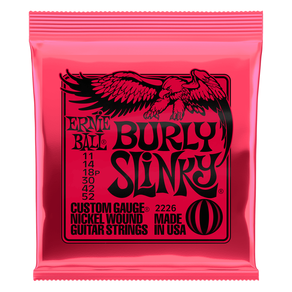 Ernie Ball Burly Slinky Nickel Wound Electric Guitar Strings 11 52