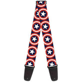 Buckledown Guitar Strap - Captain America